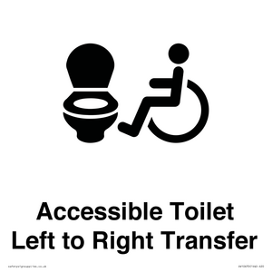 Accessible Toilet with Left to Right Transfer